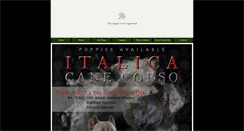 Desktop Screenshot of italicacanecorso.com