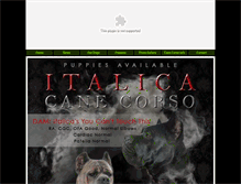 Tablet Screenshot of italicacanecorso.com